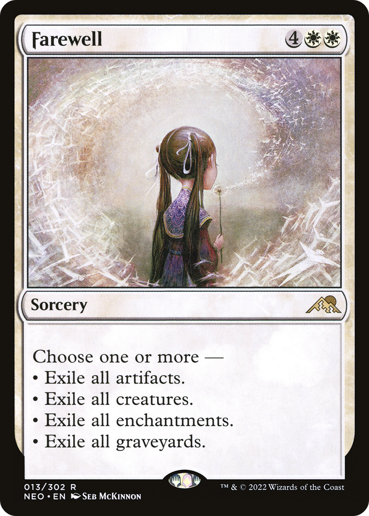 Farewell (NEO-013) - Kamigawa: Neon Dynasty - Premium MTG Single from Wizards of the Coast - Just $4.06! Shop now at Game Crave Tournament Store