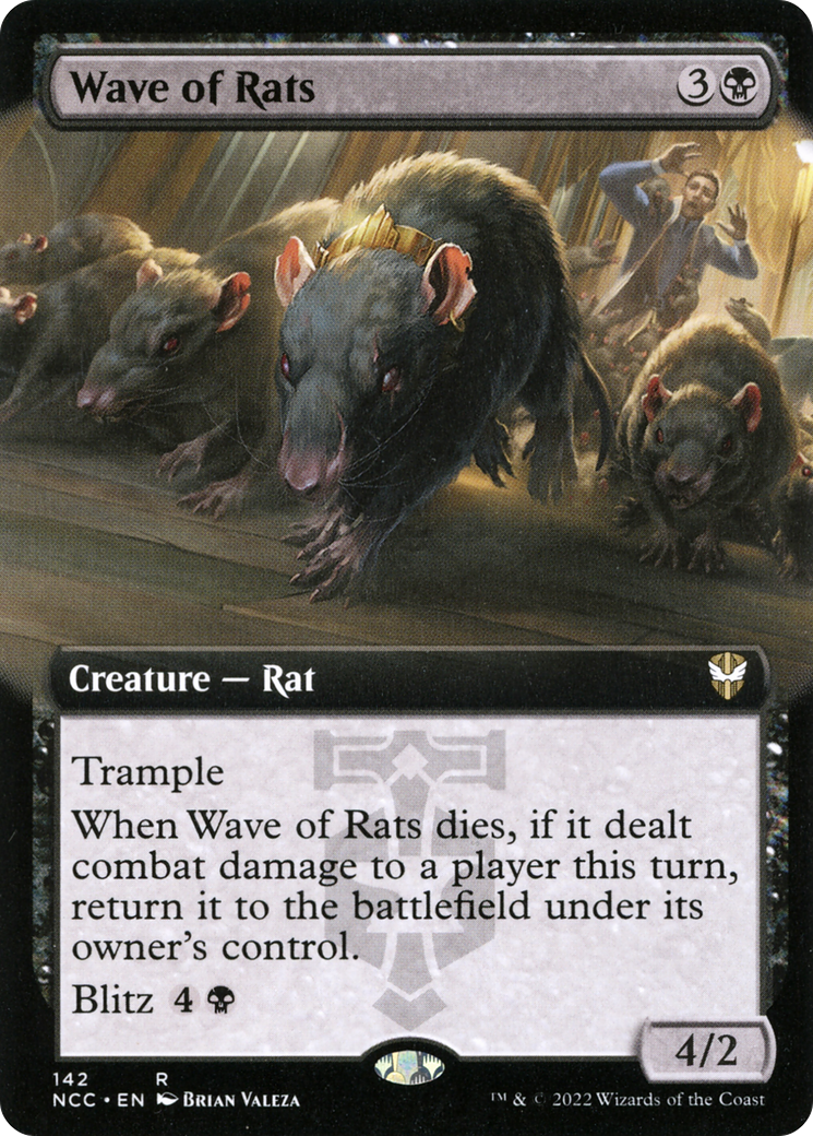 Wave of Rats (NCC-142) - New Capenna Commander: (Extended Art) - Premium MTG Single from Wizards of the Coast - Just $0.73! Shop now at Game Crave Tournament Store