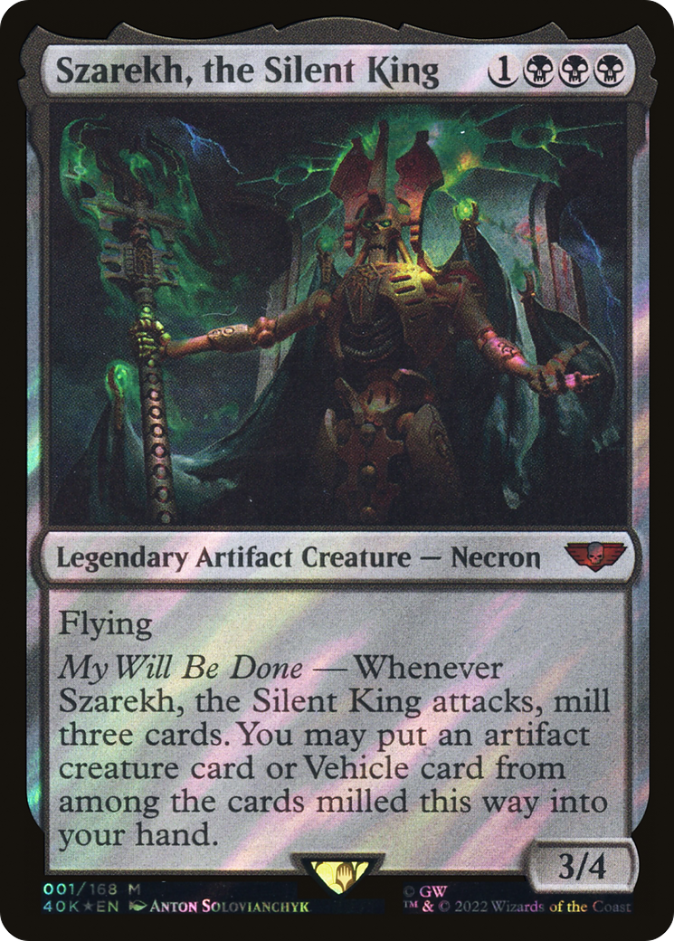 Szarekh, the Silent King (40K-001) - Warhammer 40,000 Commander Foil - Premium MTG Single from Wizards of the Coast - Just $1.18! Shop now at Game Crave Tournament Store
