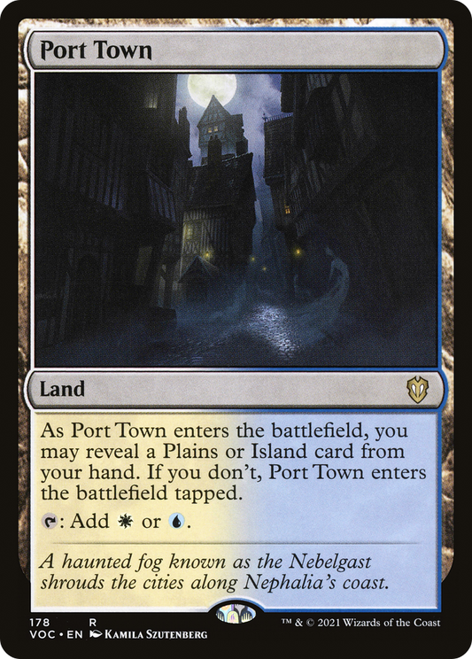 Port Town (VOC-178) - Crimson Vow Commander - Premium MTG Single from Wizards of the Coast - Just $0.08! Shop now at Game Crave Tournament Store