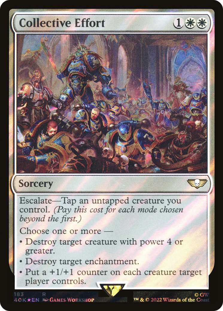 Collective Effort (40K-183★) - Warhammer 40,000 Commander Foil - Premium MTG Single from Wizards of the Coast - Just $0.21! Shop now at Game Crave Tournament Store