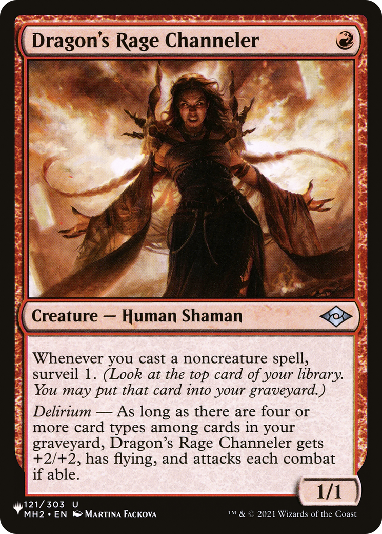 Dragon's Rage Channeler (PLIST-776) - The List - Premium MTG Single from Wizards of the Coast - Just $0.34! Shop now at Game Crave Tournament Store