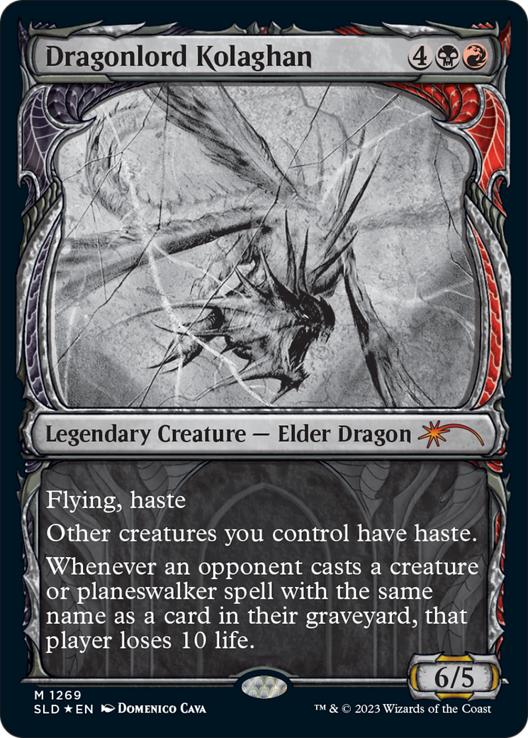 Dragonlord Kolaghan (SLD-1269) - Secret Lair Drop: (Showcase) Foil - Premium MTG Single from Wizards of the Coast - Just $3.41! Shop now at Game Crave Tournament Store