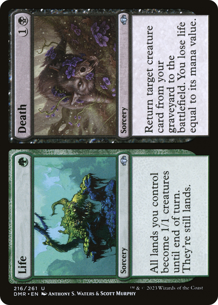 Life // Death (DMR-216) - Dominaria Remastered - Premium MTG Single from Wizards of the Coast - Just $0.25! Shop now at Game Crave Tournament Store