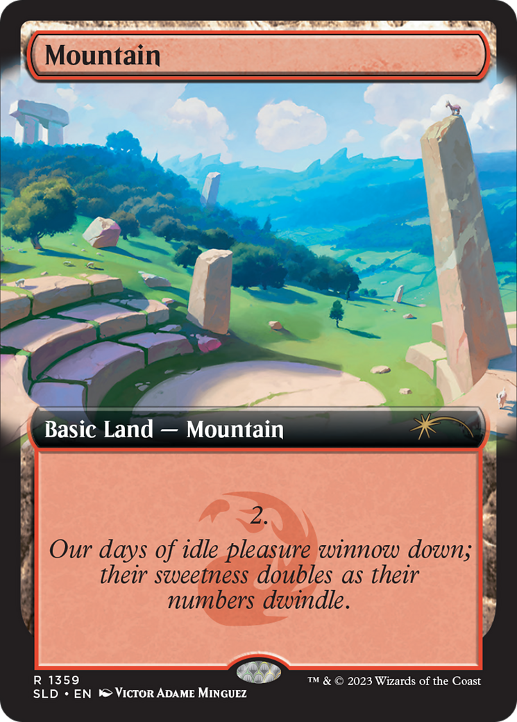 Mountain (SLD-1359) - Secret Lair Drop: (Extended Art) Foil - Premium MTG Single from Wizards of the Coast - Just $1.07! Shop now at Game Crave Tournament Store