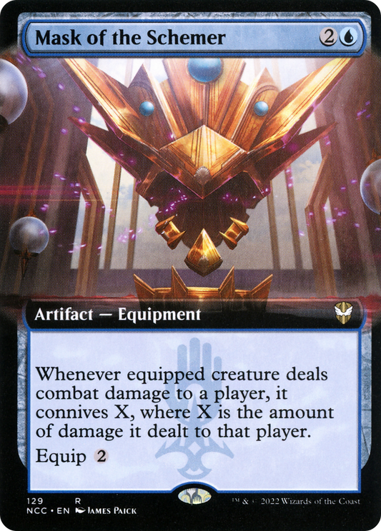 Mask of the Schemer (NCC-129) - New Capenna Commander: (Extended Art) - Premium MTG Single from Wizards of the Coast - Just $0.37! Shop now at Game Crave Tournament Store
