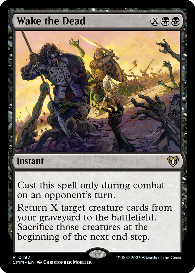 Wake the Dead (CMM-197) - Commander Masters Foil - Premium MTG Single from Wizards of the Coast - Just $0.32! Shop now at Game Crave Tournament Store