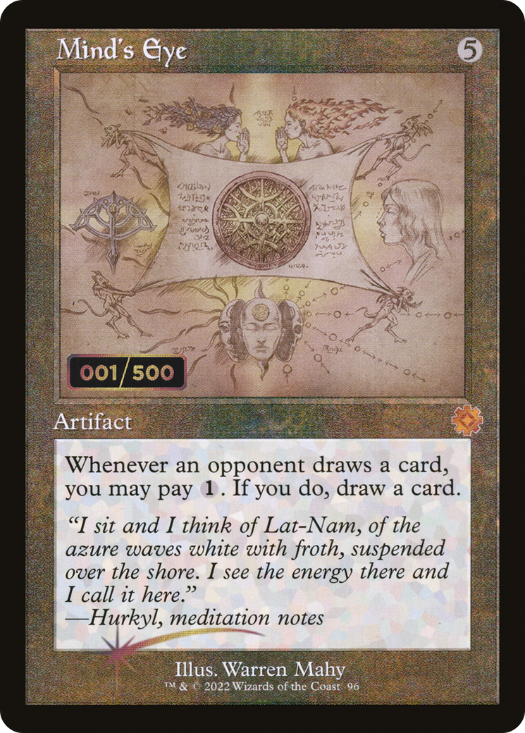 Mind's Eye (BRR-96Z) - The Brothers' War Retro Artifacts Foil - Premium MTG Single from Wizards of the Coast - Just $171.74! Shop now at Game Crave Tournament Store