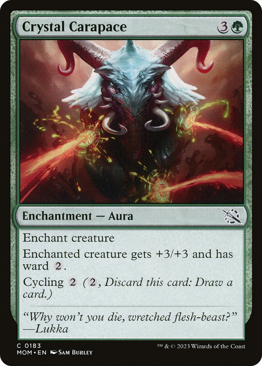 Crystal Carapace (MOM-183) - March of the Machine - Premium MTG Single from Wizards of the Coast - Just $0.08! Shop now at Game Crave Tournament Store