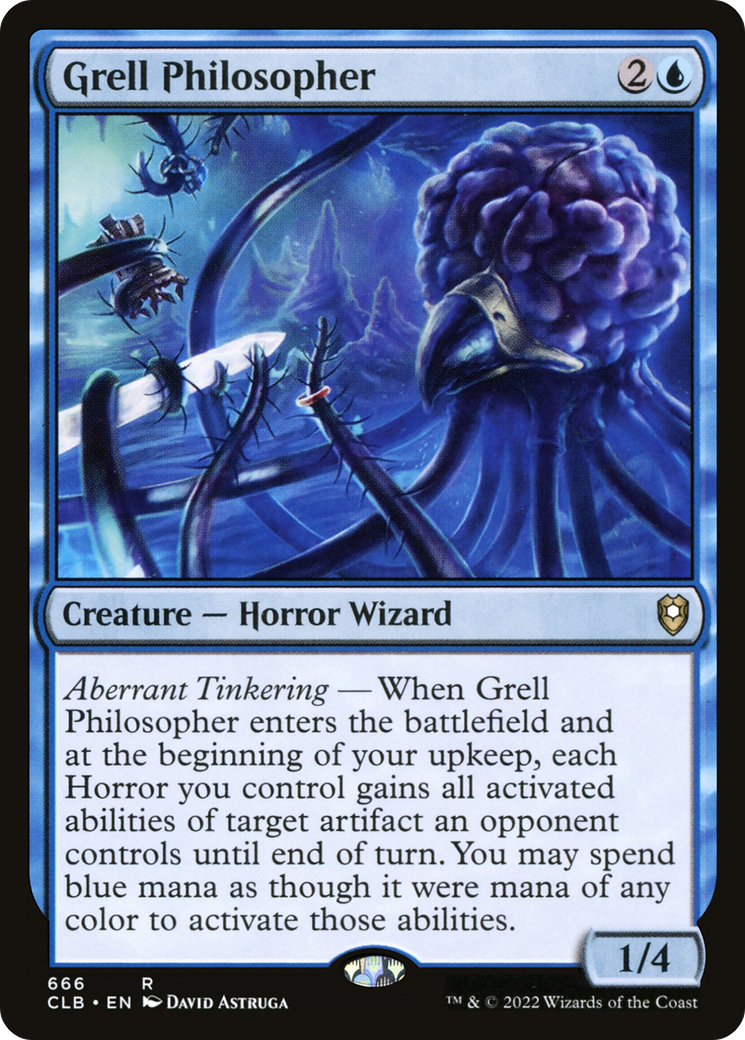 Grell Philosopher (CLB-666) - Commander Legends: Battle for Baldur's Gate - Premium MTG Single from Wizards of the Coast - Just $0.09! Shop now at Game Crave Tournament Store
