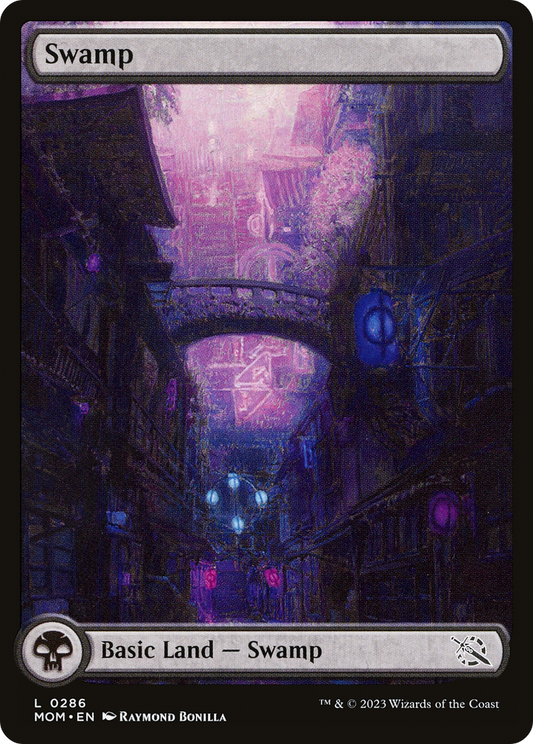 Swamp (MOM-286) - March of the Machine Foil - Premium MTG Single from Wizards of the Coast - Just $0.44! Shop now at Game Crave Tournament Store