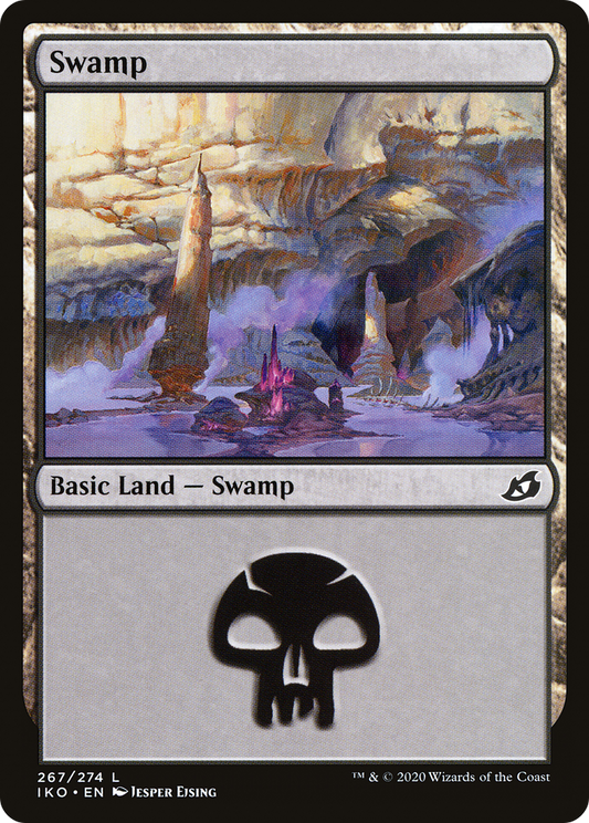 Swamp (IKO-267) - Ikoria: Lair of Behemoths Foil - Premium MTG Single from Wizards of the Coast - Just $0.08! Shop now at Game Crave Tournament Store