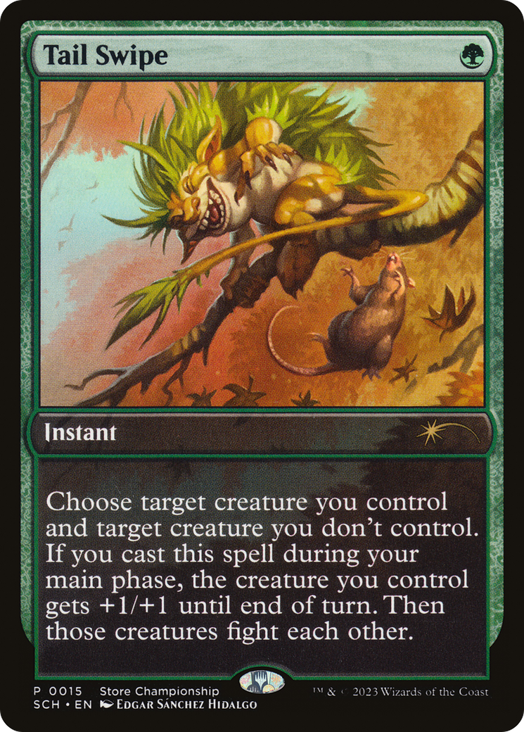 Tail Swipe (SCH-015) - Store Championships - Premium MTG Single from Wizards of the Coast - Just $0.08! Shop now at Game Crave Tournament Store