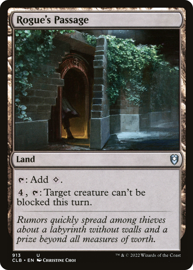 Rogue's Passage (CLB-913) - Commander Legends: Battle for Baldur's Gate - Premium MTG Single from Wizards of the Coast - Just $0.43! Shop now at Game Crave Tournament Store