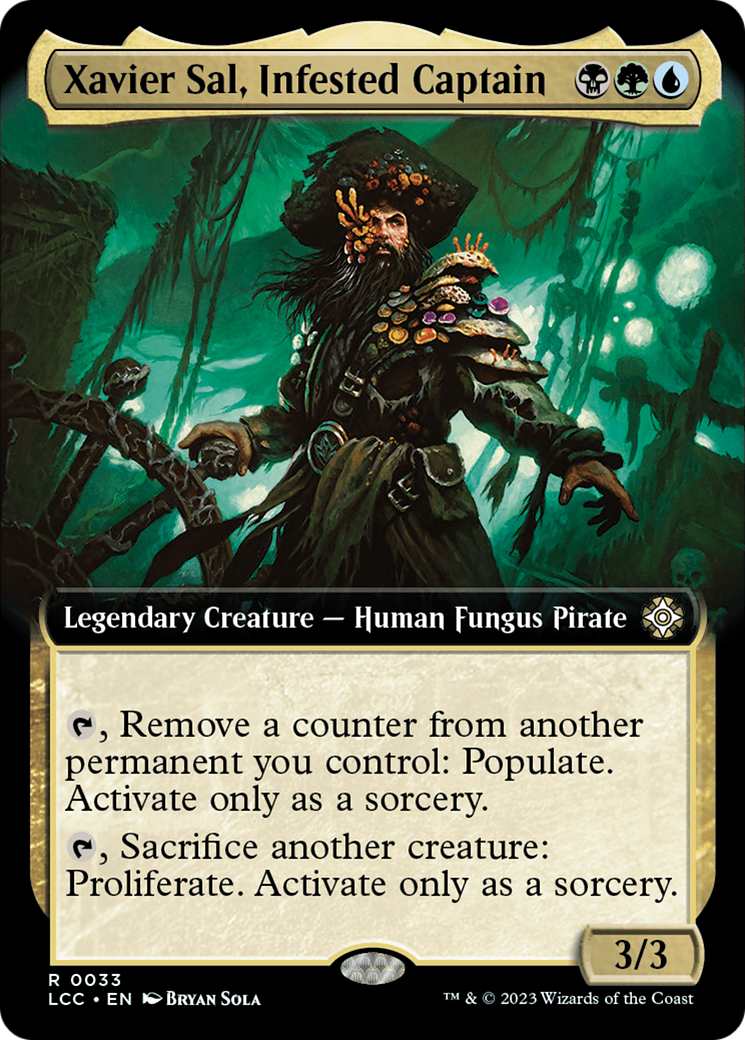 Xavier Sal, Infested Captain (LCC-033) - The Lost Caverns of Ixalan Commander: (Extended Art) Foil - Premium MTG Single from Wizards of the Coast - Just $0.08! Shop now at Game Crave Tournament Store