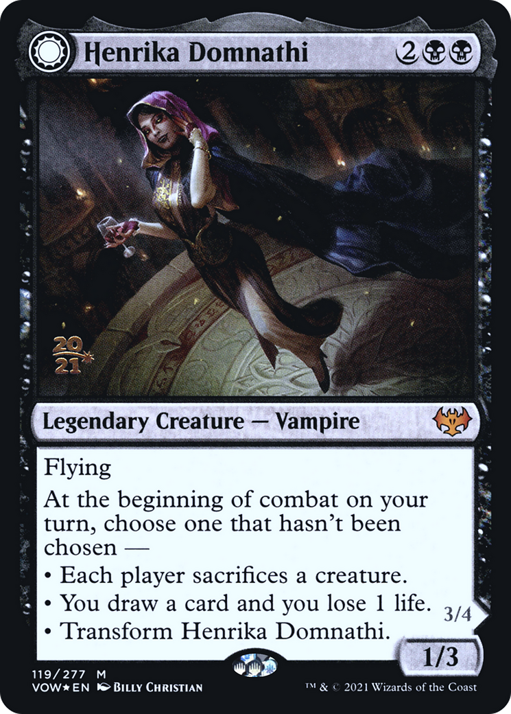 Henrika Domnathi // Henrika, Infernal Seer (PVOW-119S) - Innistrad: Crimson Vow Promos: (Double Faced Transform) Foil - Premium MTG Single from Wizards of the Coast - Just $1.53! Shop now at Game Crave Tournament Store