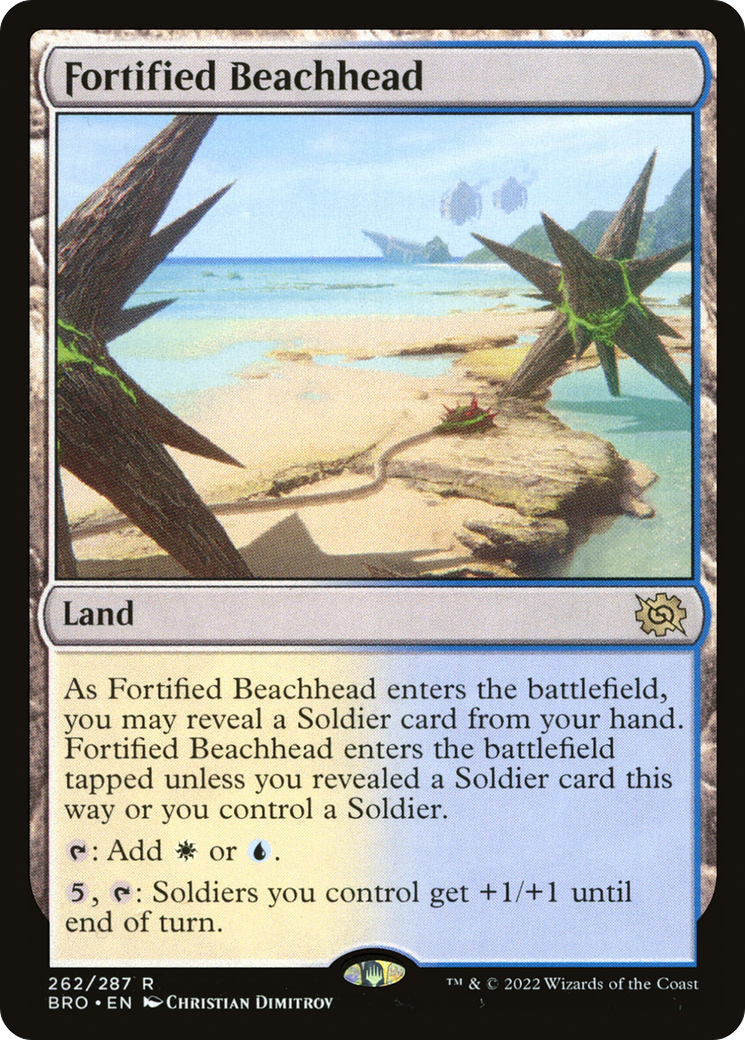 Fortified Beachhead (BRO-262) - The Brothers' War - Premium MTG Single from Wizards of the Coast - Just $0.08! Shop now at Game Crave Tournament Store