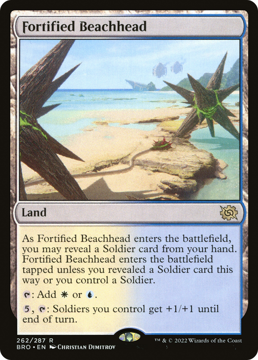 Fortified Beachhead (BRO-262) - The Brothers' War - Premium MTG Single from Wizards of the Coast - Just $0.08! Shop now at Game Crave Tournament Store