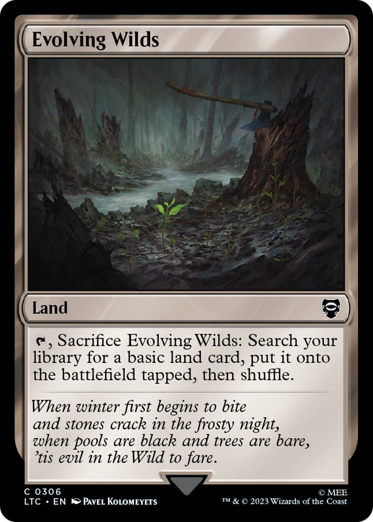 Evolving Wilds (LTC-306) - Tales of Middle-earth Commander - Premium MTG Single from Wizards of the Coast - Just $0.08! Shop now at Game Crave Tournament Store