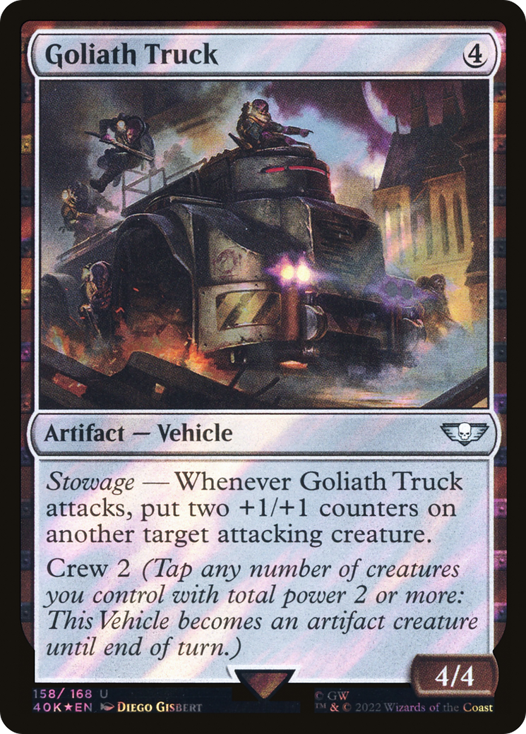 Goliath Truck (40K-158★) - Warhammer 40,000 Commander Foil - Premium MTG Single from Wizards of the Coast - Just $0.39! Shop now at Game Crave Tournament Store