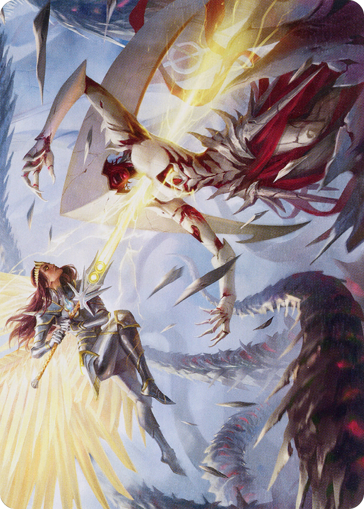 Elspeth's Smite // Elspeth's Smite (AMOM-005) - March of the Machine Art Series (Borderless) - Premium MTG Single from Wizards of the Coast - Just $0! Shop now at Game Crave Tournament Store