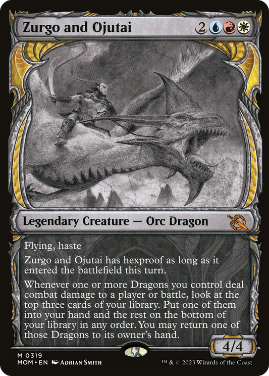 Zurgo and Ojutai (MOM-319) - March of the Machine: (Showcase) - Premium MTG Single from Wizards of the Coast - Just $0.08! Shop now at Game Crave Tournament Store