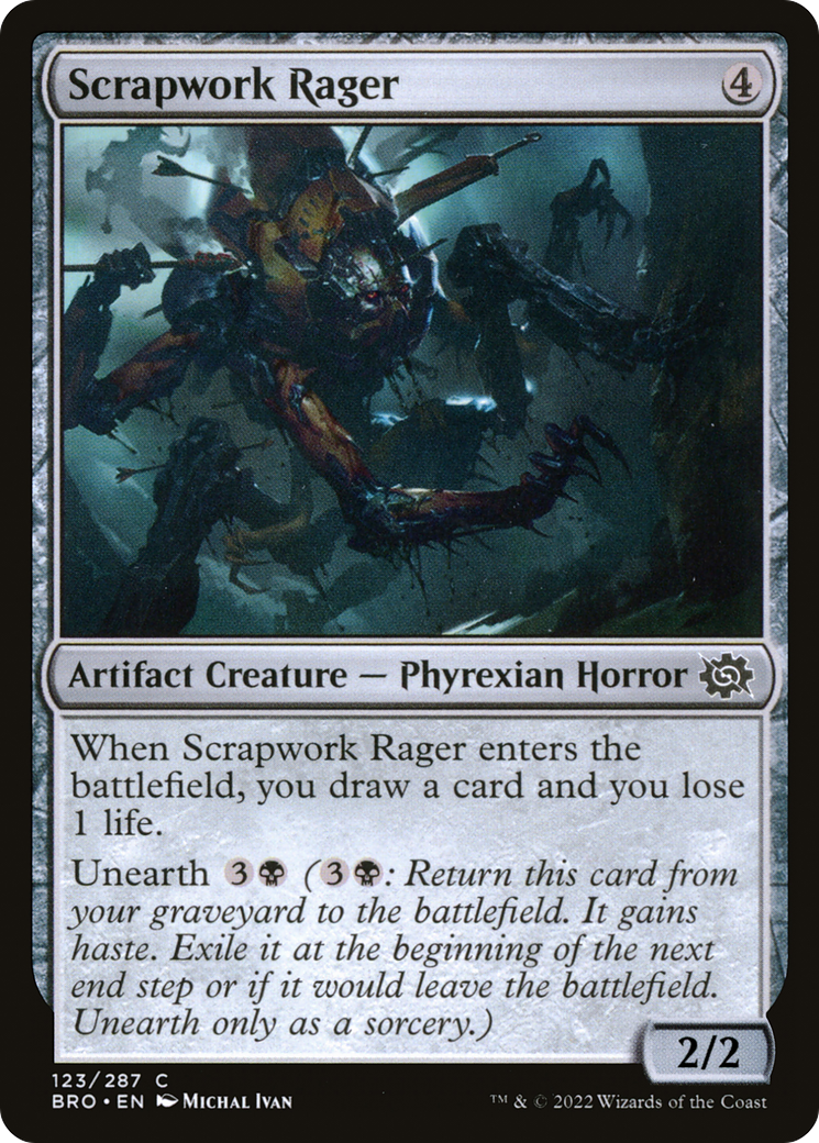 Scrapwork Rager (BRO-123) - The Brothers' War - Premium MTG Single from Wizards of the Coast - Just $0.08! Shop now at Game Crave Tournament Store
