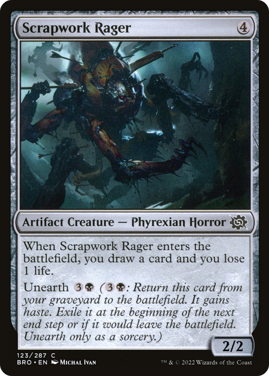 Scrapwork Rager (BRO-123) - The Brothers' War - Premium MTG Single from Wizards of the Coast - Just $0.08! Shop now at Game Crave Tournament Store