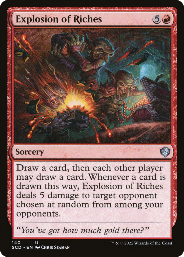 Explosion of Riches (SCD-140) - Starter Commander Decks - Premium MTG Single from Wizards of the Coast - Just $0.08! Shop now at Game Crave Tournament Store
