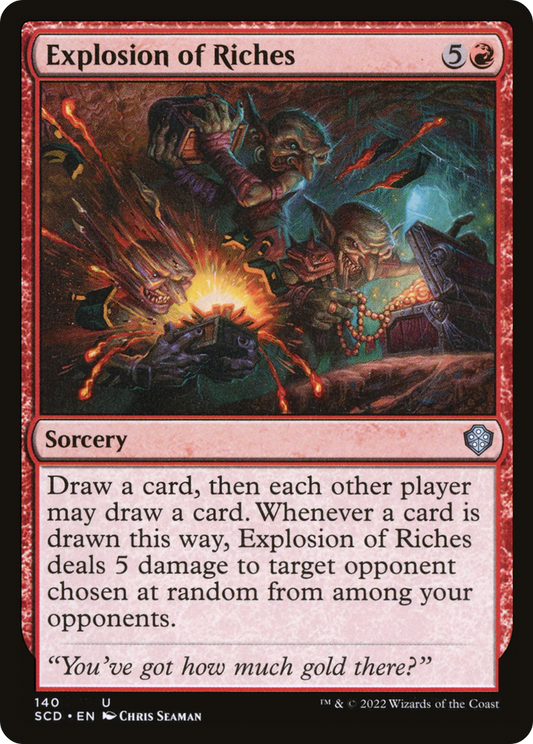 Explosion of Riches (SCD-140) - Starter Commander Decks - Premium MTG Single from Wizards of the Coast - Just $0.08! Shop now at Game Crave Tournament Store