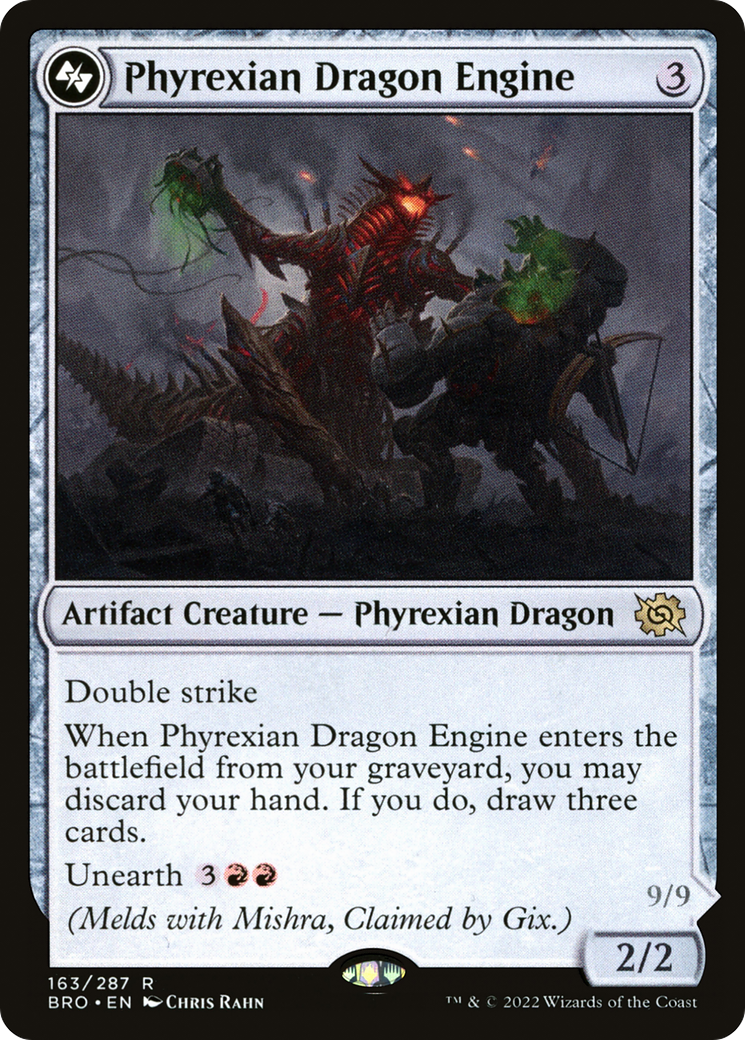 Phyrexian Dragon Engine (BRO-163A) - The Brothers' War - Premium MTG Single from Wizards of the Coast - Just $0.29! Shop now at Game Crave Tournament Store