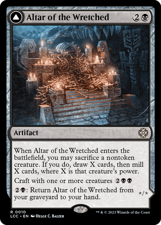 Altar of the Wretched // Wretched Bonemass (LCC-010) - The Lost Caverns of Ixalan Commander Foil - Premium MTG Single from Wizards of the Coast - Just $0.08! Shop now at Game Crave Tournament Store