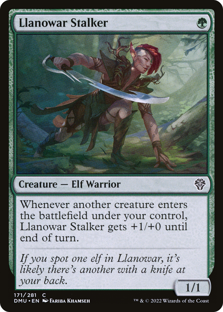 Llanowar Stalker (DMU-171) - Dominaria United Foil - Premium MTG Single from Wizards of the Coast - Just $0.08! Shop now at Game Crave Tournament Store