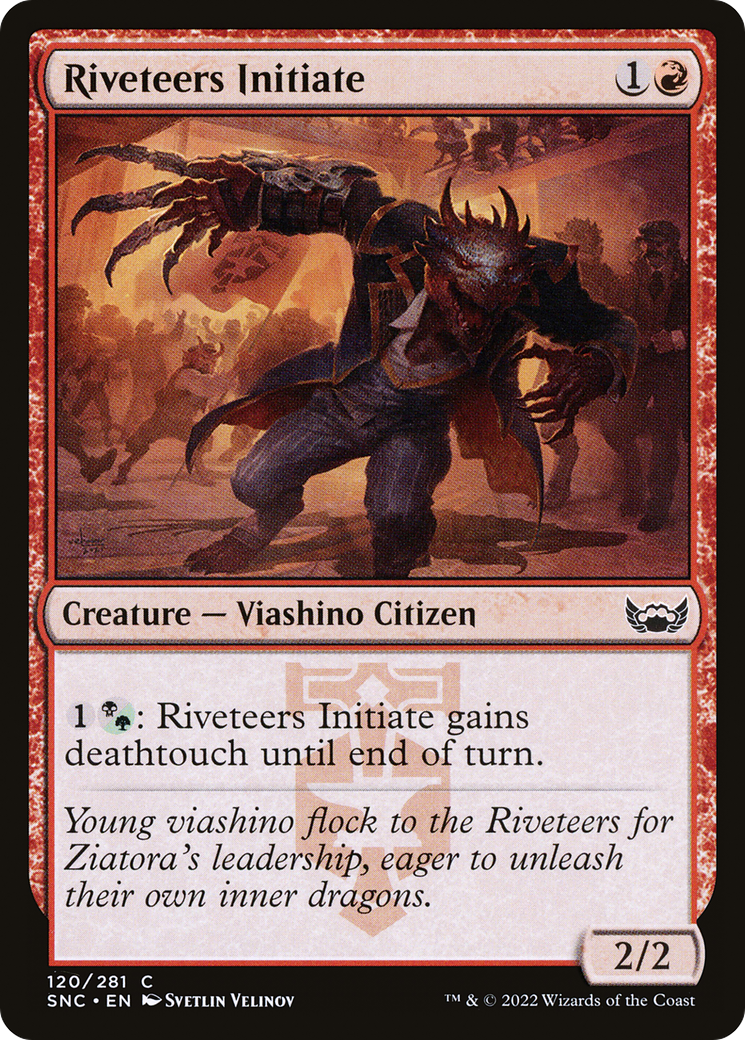 Riveteers Initiate (SNC-120) - Streets of New Capenna Foil - Premium MTG Single from Wizards of the Coast - Just $0.08! Shop now at Game Crave Tournament Store