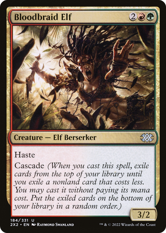 Bloodbraid Elf (2X2-184) - Double Masters 2022 - Premium MTG Single from Wizards of the Coast - Just $0.25! Shop now at Game Crave Tournament Store