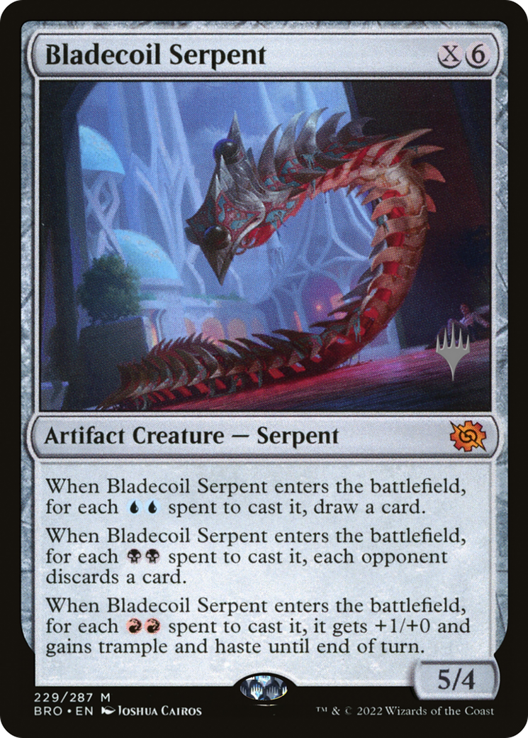 Bladecoil Serpent (PBRO-229P) - The Brothers' War Promos - Premium MTG Single from Wizards of the Coast - Just $0.16! Shop now at Game Crave Tournament Store