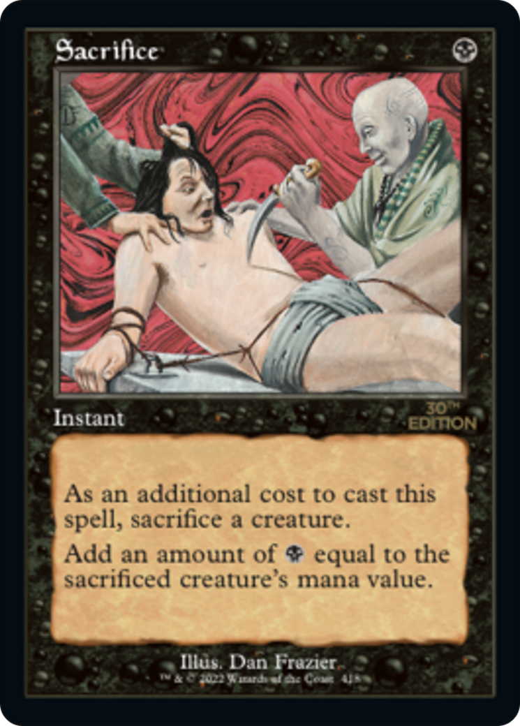Sacrifice (30A-418) - 30th Anniversary Edition - Premium MTG Single from Wizards of the Coast - Just $8.57! Shop now at Game Crave Tournament Store