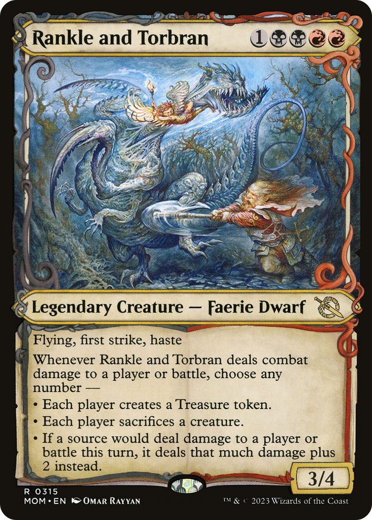 Rankle and Torbran (MOM-315) - March of the Machine: (Showcase) - Premium MTG Single from Wizards of the Coast - Just $0.24! Shop now at Game Crave Tournament Store