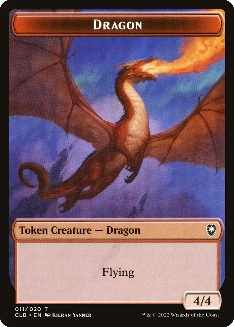 Dragon (TCLB-011) - Battle for Baldur's Gate Tokens Foil - Premium MTG Single from Wizards of the Coast - Just $0.25! Shop now at Game Crave Tournament Store