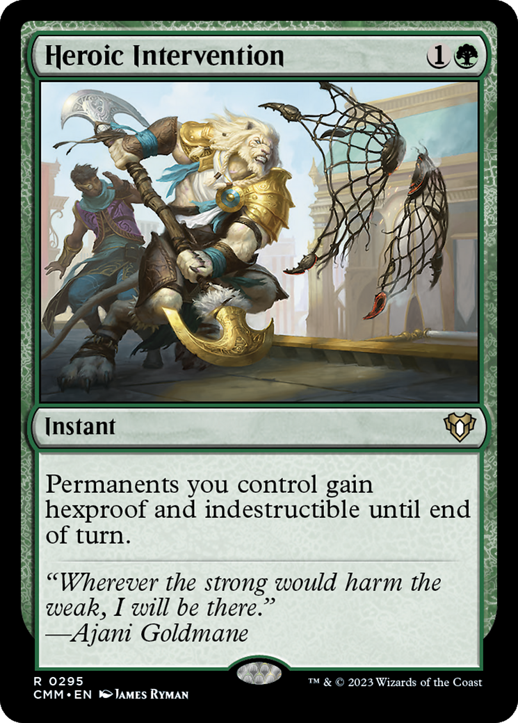 Heroic Intervention (CMM-295) - Commander Masters Foil - Premium MTG Single from Wizards of the Coast - Just $3.12! Shop now at Game Crave Tournament Store