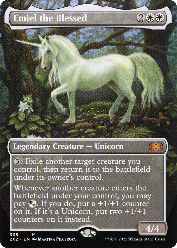 Emiel the Blessed (2X2-338) - Double Masters 2022 (Borderless) - Premium MTG Single from Wizards of the Coast - Just $8.05! Shop now at Game Crave Tournament Store