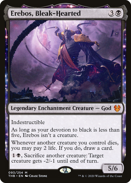 Erebos, Bleak-Hearted (THB-093) - Theros Beyond Death: (nyxtouched) - Premium MTG Single from Wizards of the Coast - Just $0.27! Shop now at Game Crave Tournament Store