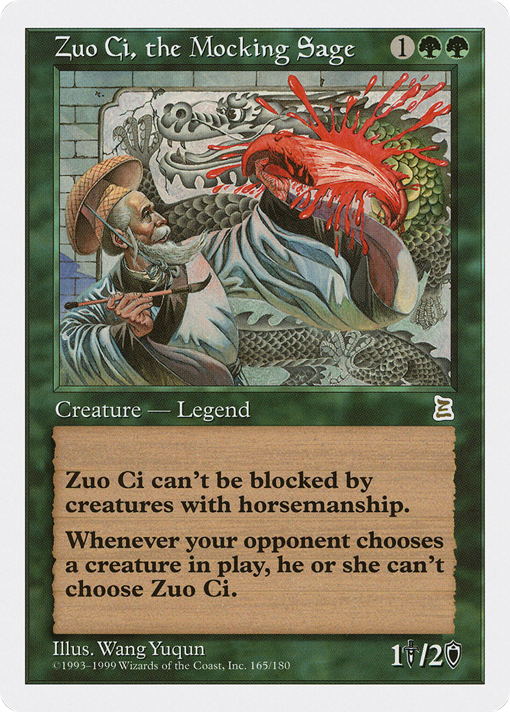 Zuo Ci, the Mocking Sage (PTK-165) - Portal Three Kingdoms - Premium MTG Single from Wizards of the Coast - Just $14.07! Shop now at Game Crave Tournament Store