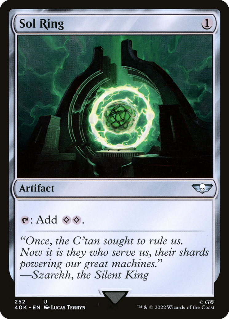 Sol Ring (40K-252) - Warhammer 40,000 Commander - Premium MTG Single from Wizards of the Coast - Just $2.46! Shop now at Game Crave Tournament Store