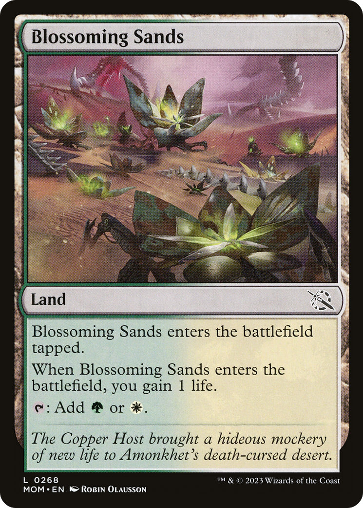 Blossoming Sands (MOM-268) - March of the Machine Foil - Premium MTG Single from Wizards of the Coast - Just $0.25! Shop now at Game Crave Tournament Store