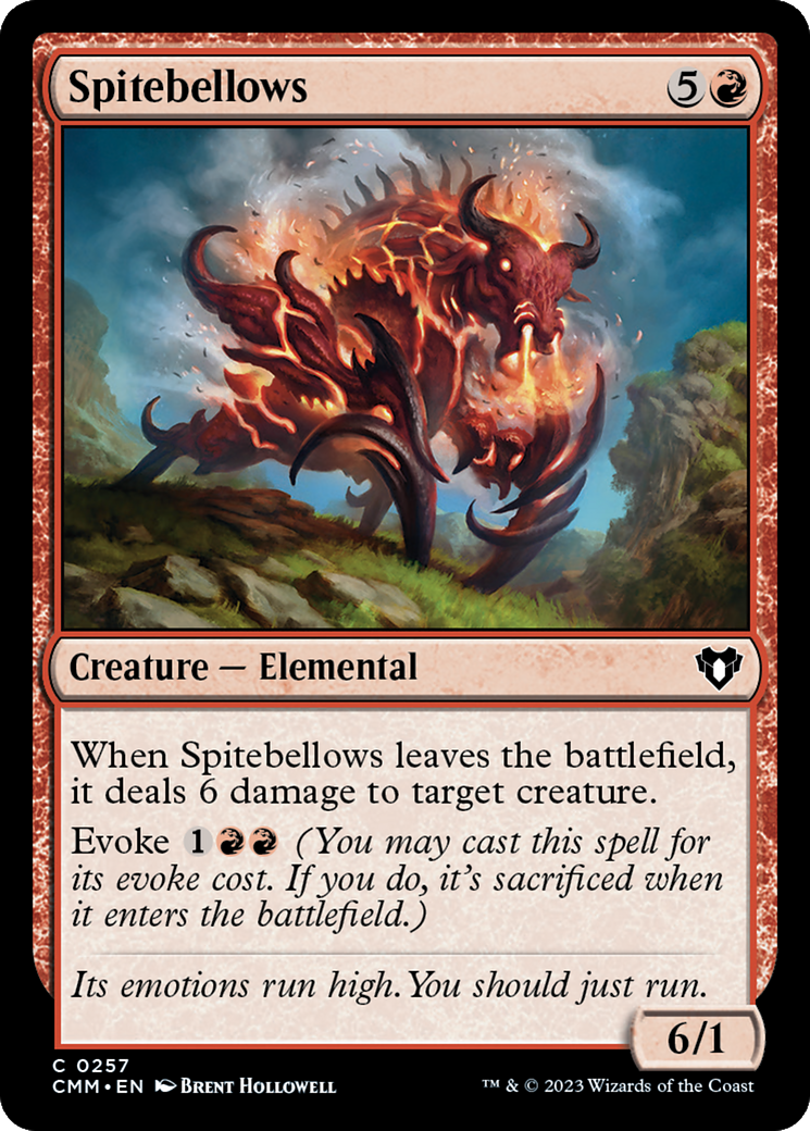 Spitebellows (CMM-257) - Commander Masters - Premium MTG Single from Wizards of the Coast - Just $0.25! Shop now at Game Crave Tournament Store