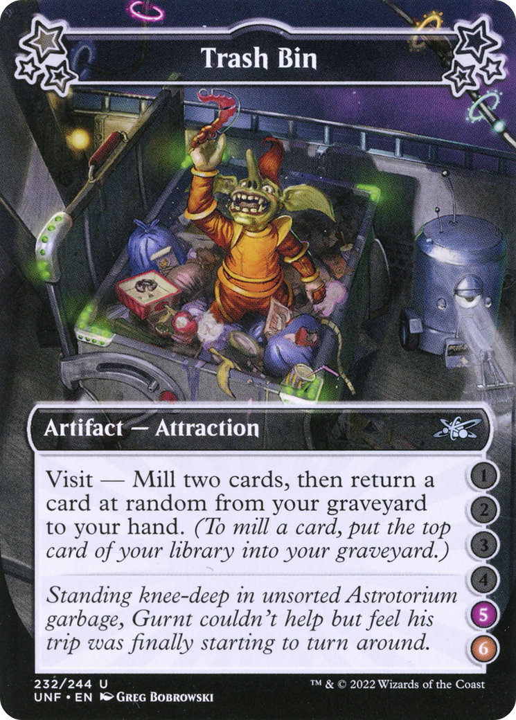 Trash Bin (UNF-232D) - Unfinity - Premium MTG Single from Wizards of the Coast - Just $0.08! Shop now at Game Crave Tournament Store
