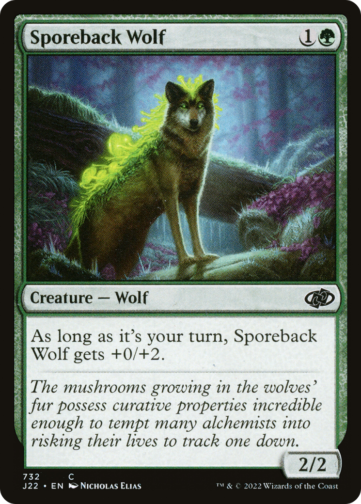 Sporeback Wolf (J22-732) - Jumpstart 2022 - Premium MTG Single from Wizards of the Coast - Just $0.08! Shop now at Game Crave Tournament Store