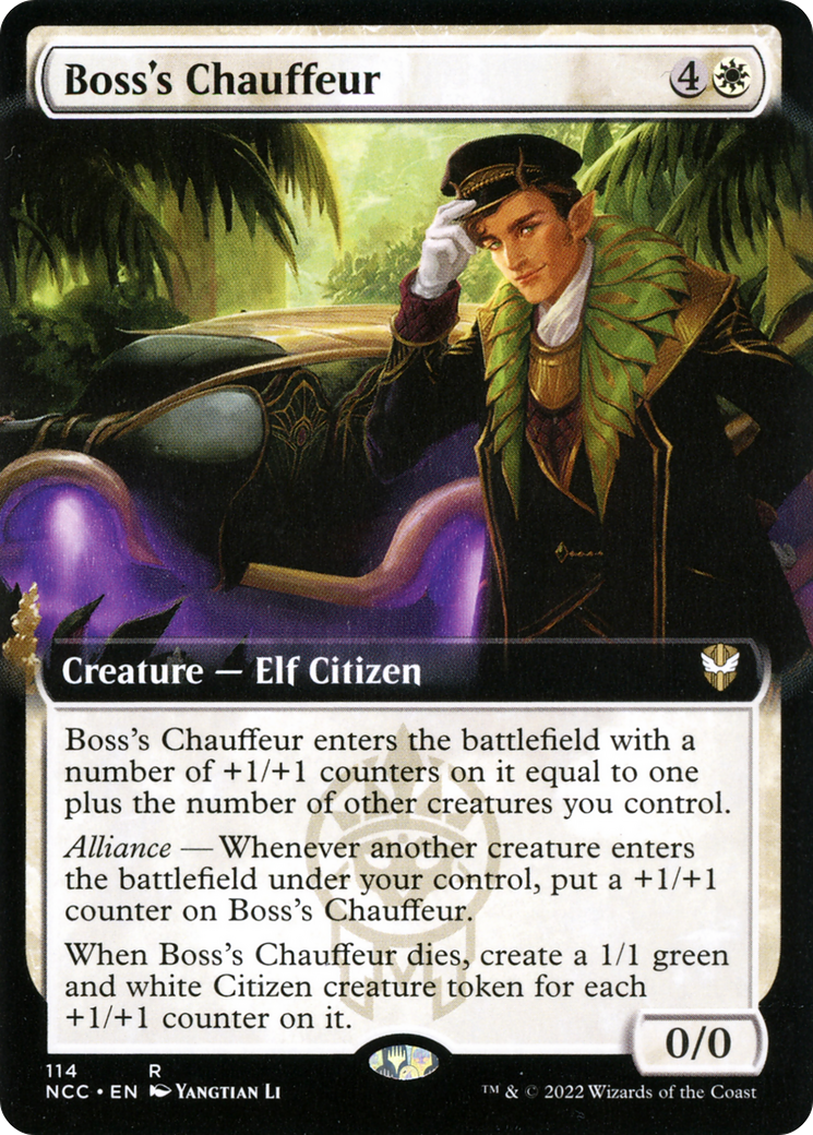 Boss's Chauffeur (NCC-114) - New Capenna Commander: (Extended Art) - Premium MTG Single from Wizards of the Coast - Just $0.43! Shop now at Game Crave Tournament Store