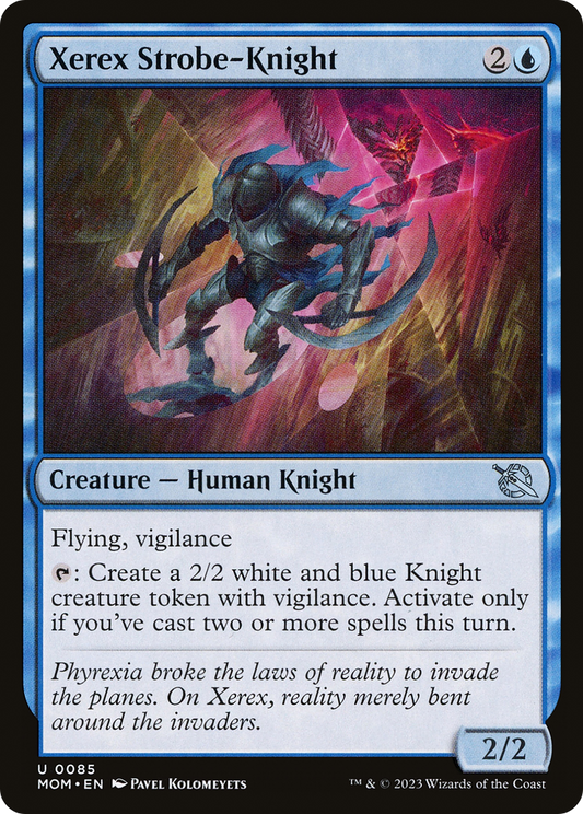 Xerex Strobe-Knight (MOM-085) - March of the Machine Foil - Premium MTG Single from Wizards of the Coast - Just $0.08! Shop now at Game Crave Tournament Store
